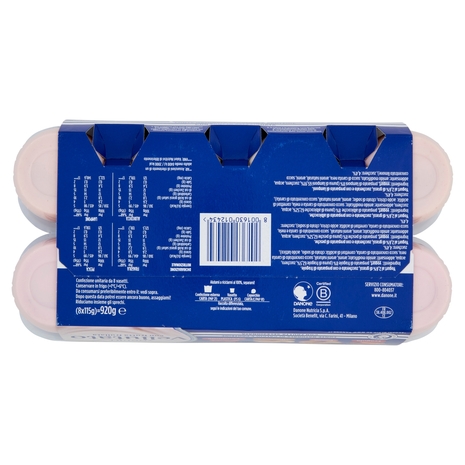 DANONE Yogurt Vellutato con Frutta Frullata, Fonte Naturale di Calcio e Proteine, 8x115g